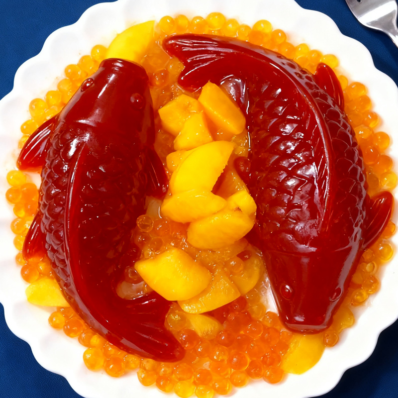 山楂鱼鱼形状的山楂糕
