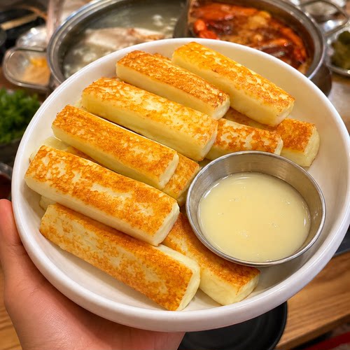 餐饮商用韩式煎烤手撕芝士条