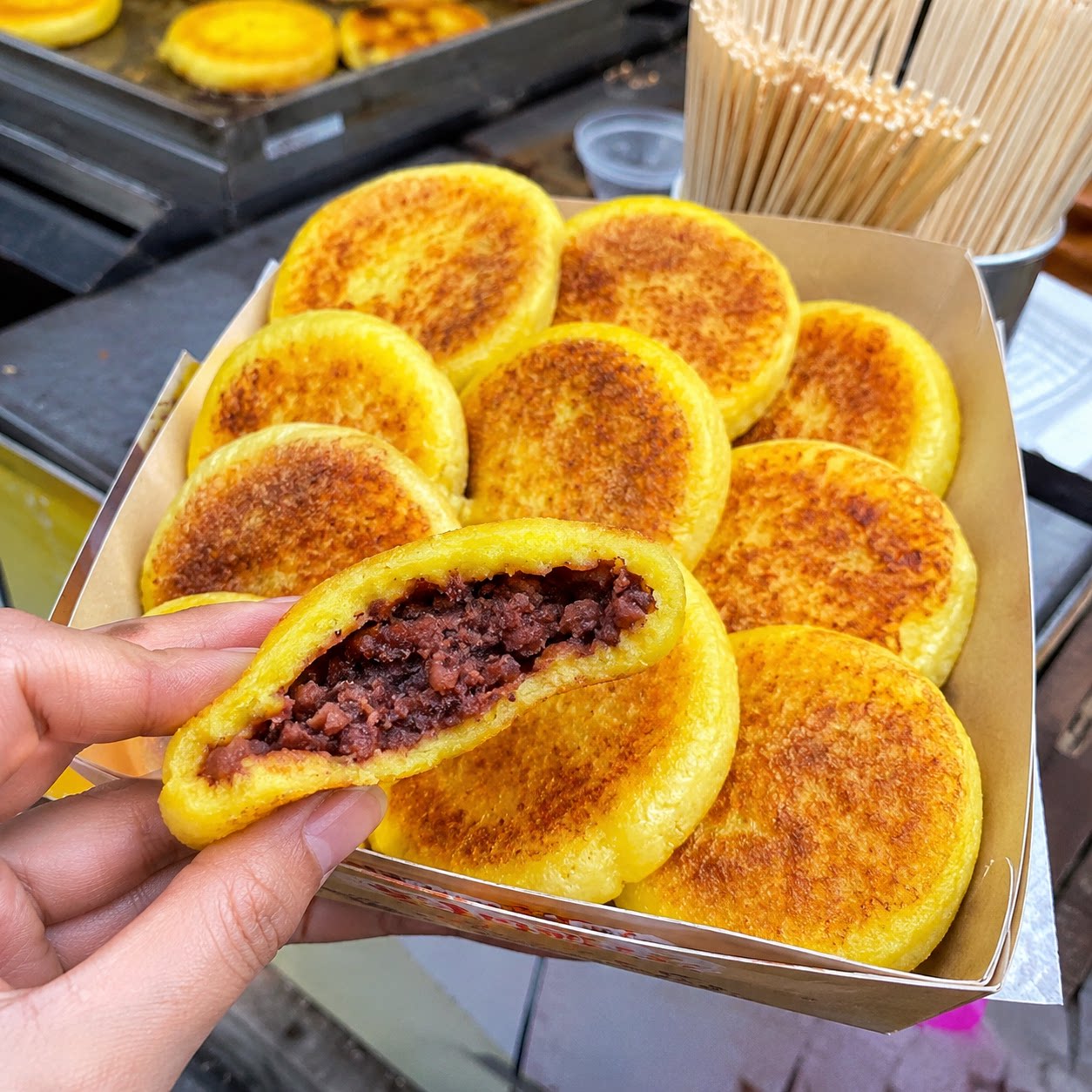 【餐饮同款】大黄米红豆饼懒人速食粘糕饼子配料干净香甜充饥健康