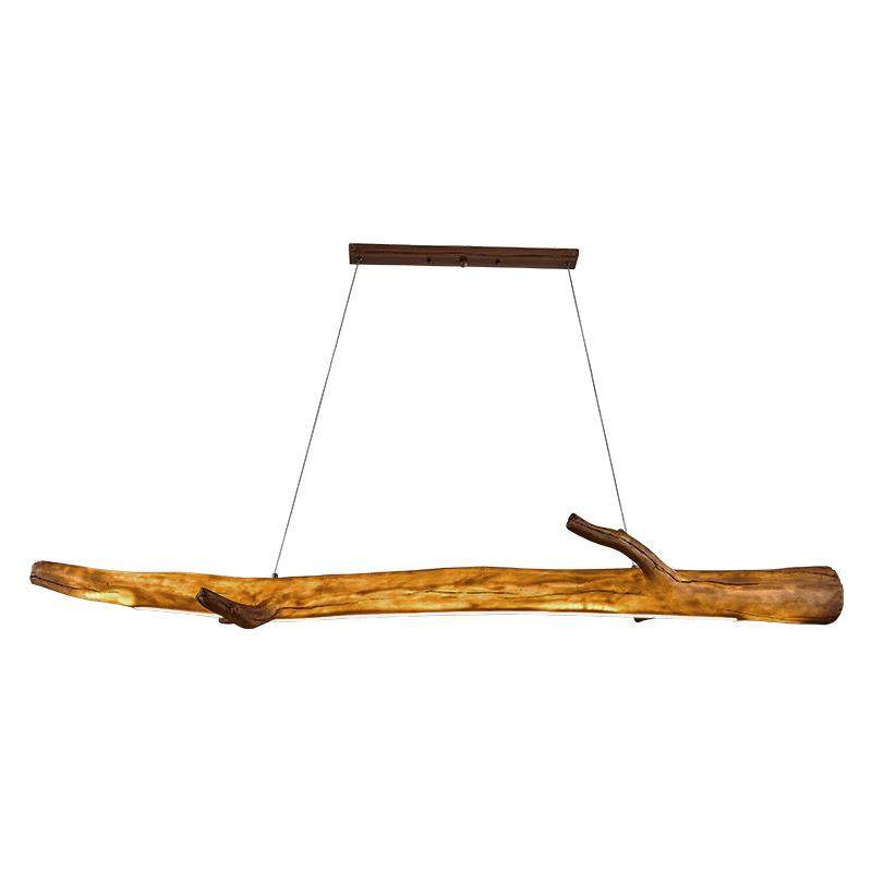 侘寂风复古中式餐厅灯禅意茶室吊灯枝形个性树枝木头长茶桌吊灯,家装灯饰光源,智能吊灯,淘宝优惠券,粉丝福利购,淘宝优惠卷