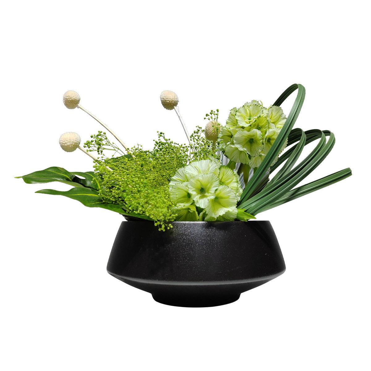 仿真花新中式风格客厅茶几餐桌边柜花艺套装样板房绿植物盆景摆件