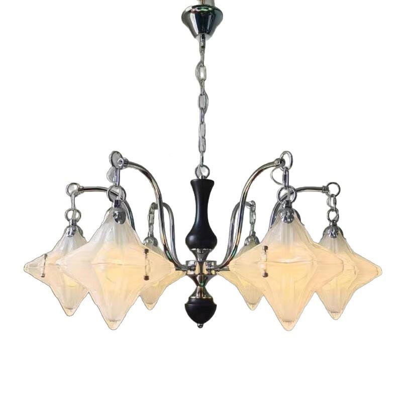 951225新款法式复古0级感星星古客厅灯温馨氛高围中八角星主卧室