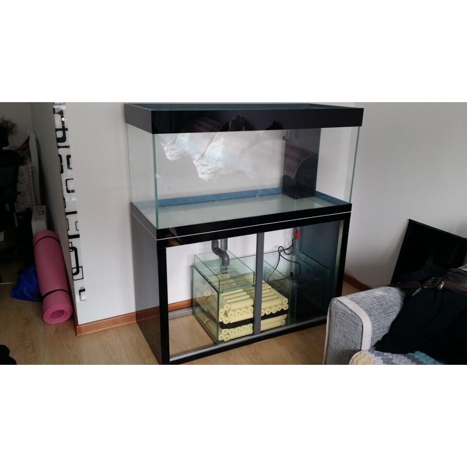 60底滤海水缸超白缸鱼缸草缸水景珊瑚养殖磨边60c2米大型鱼