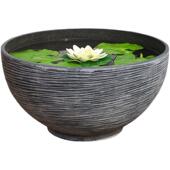 白色塑料水培花盆特大号仿石加厚庭院睡莲铜钱草养鱼荷花碗莲盆缸