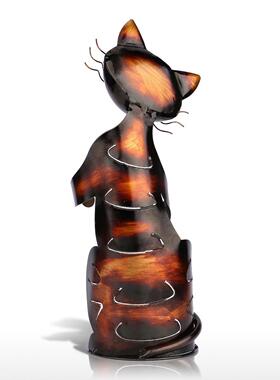 工艺品创意家居摆件创意猫抱酒架铁艺酒架金属小猫酒架摆件