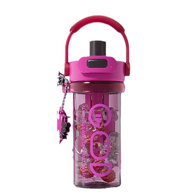 2024新款季高颜大值GY-87-容量茶分离水杯巨无霸Tr果itn双饮塑夏