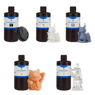 能远水洗光敏树脂材料光固化打印机耗材透明黑白色高硬度易水洗