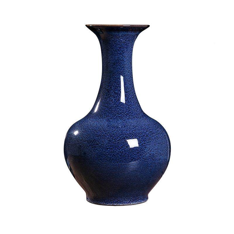 窑工变星空客宝蓝霁蓝花瓶德镇陶瓷家居厅瓷器230摆件博古架艺景