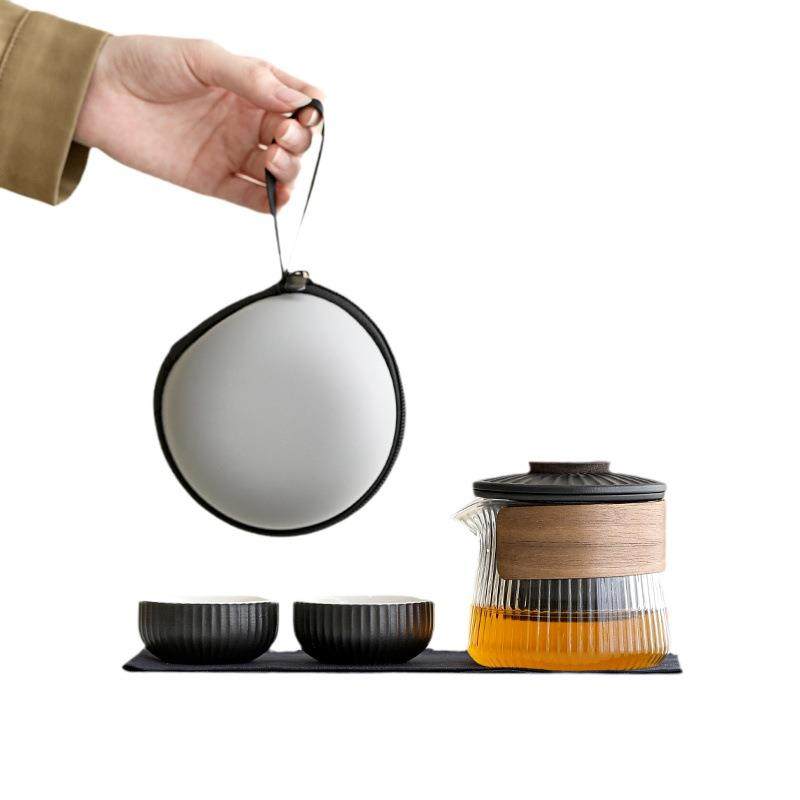 旅行茶具小套装家用简约泡茶壶日式功夫便携式包茶杯户外商务礼品,餐饮具,旅行茶具,淘宝优惠券,粉丝福利购,淘宝优惠卷