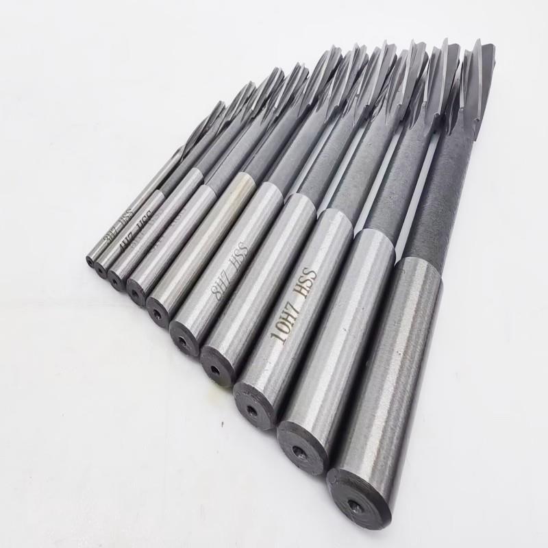 直柄机用4螺旋铰刀W21高速钢4螺旋铰3-4-5-6-8-10-12H刀7厂家