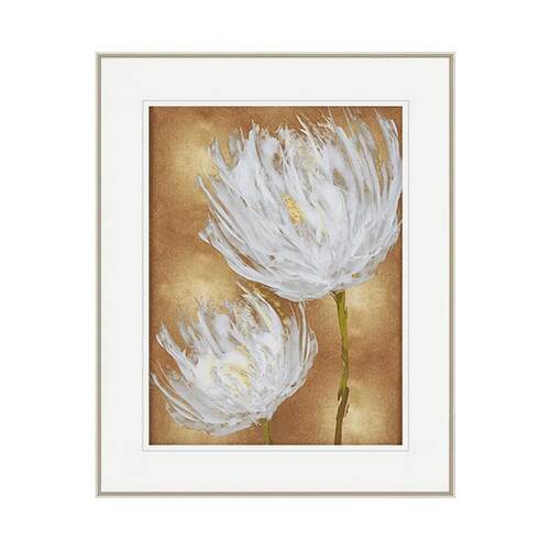 北欧现代美式轻奢客厅沙发背景墙装饰画郁金香两联花卉挂画Tulips