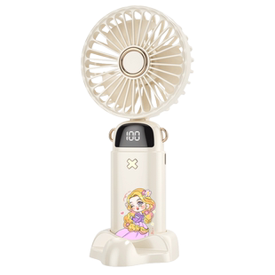 公主闺密女小风扇便携式充电小型折叠随身电风扇挂脖手持静音办公室桌上桌面迷你usb学生手拿降温神器吹辅食