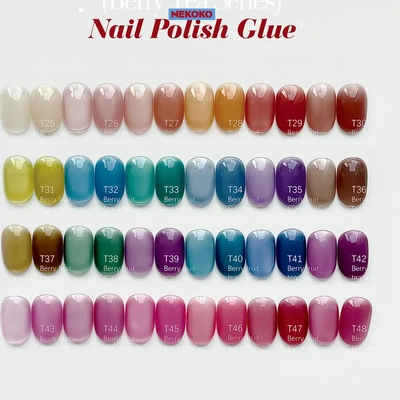 NEKOKO莓莓果茶透色甲油胶多巴胺