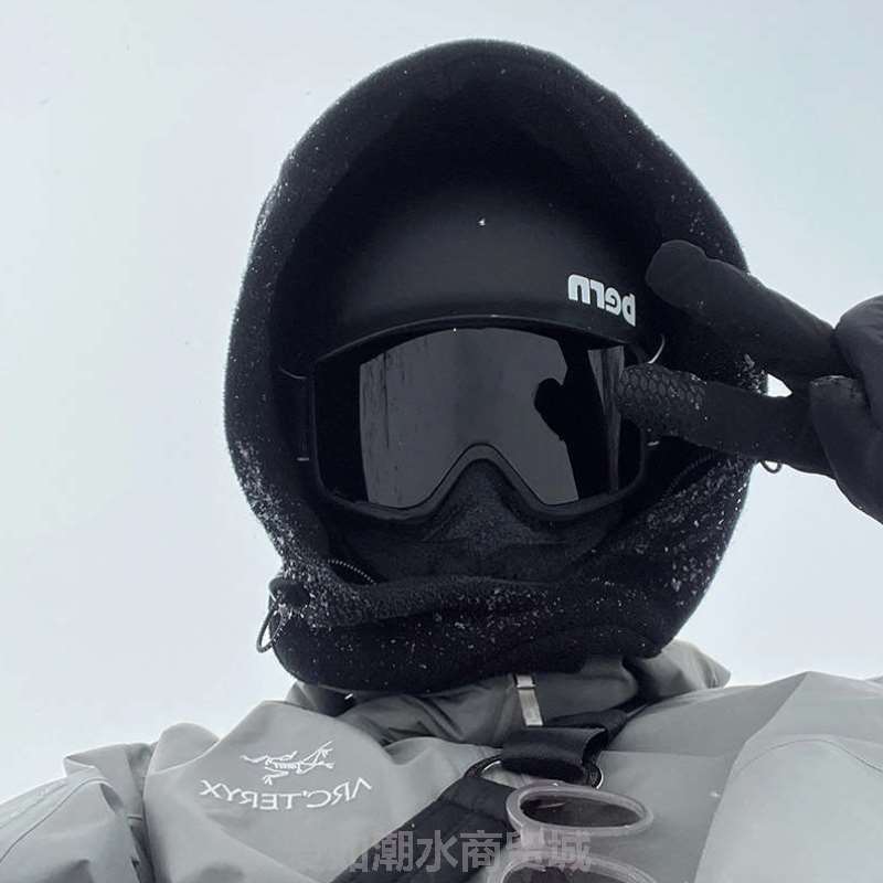 复古装备雪地镜防风通用大视野眼镜男女冬季滑雪护目镜显瘦山地车-封面