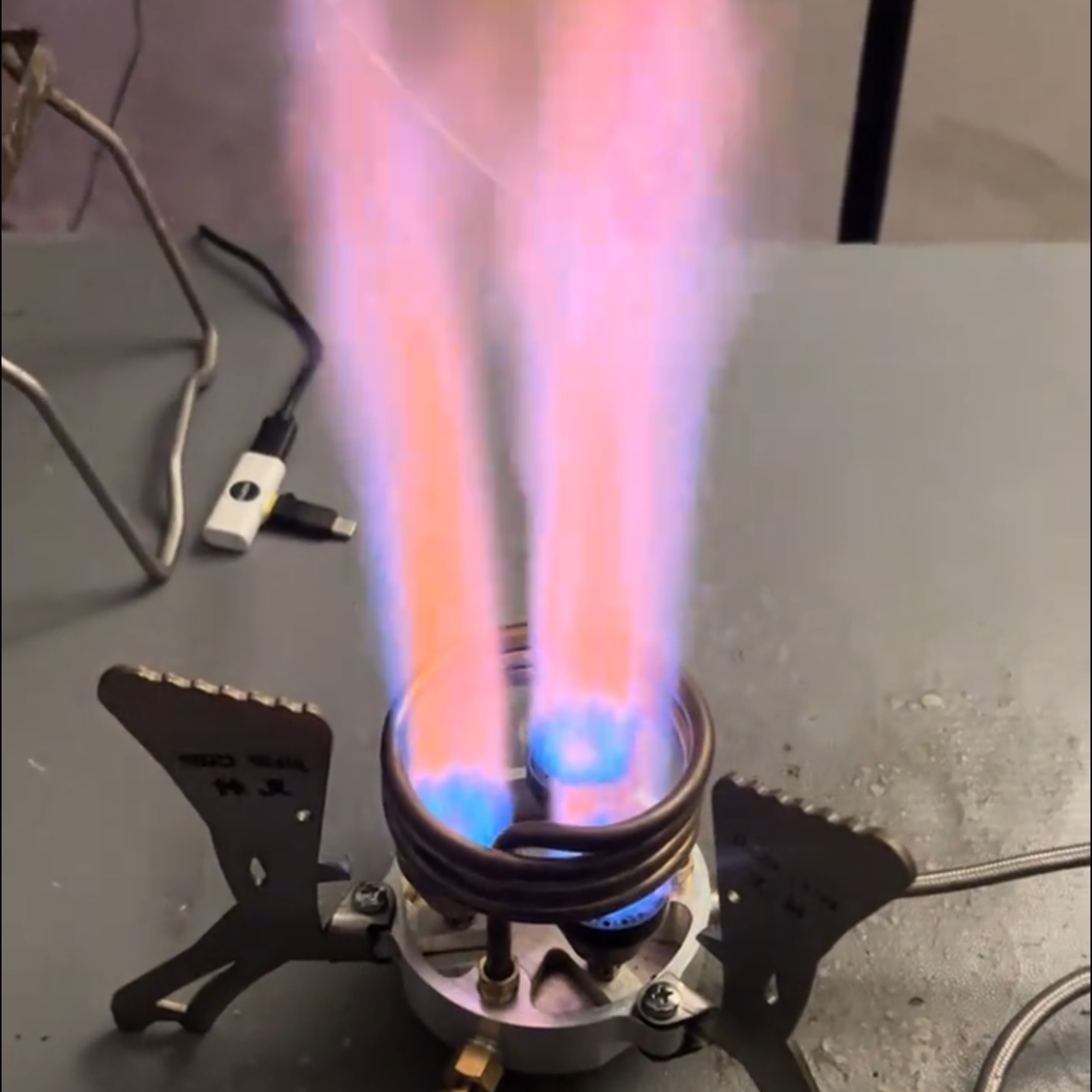 第六代加强款汽化酒精炉加厚型便携式可折叠露营装备烧水做饭炉具