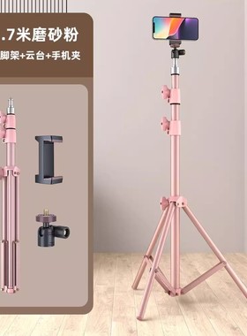 FULIN 便携式多功能户外直播专用支架落地手机自拍补光灯三脚架