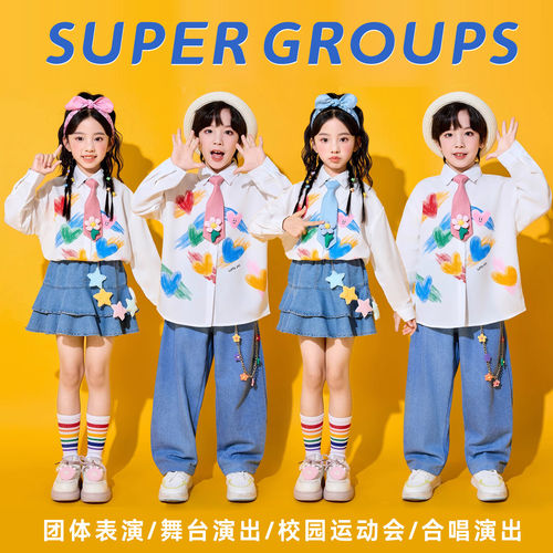 元旦儿童啦啦队演出服校