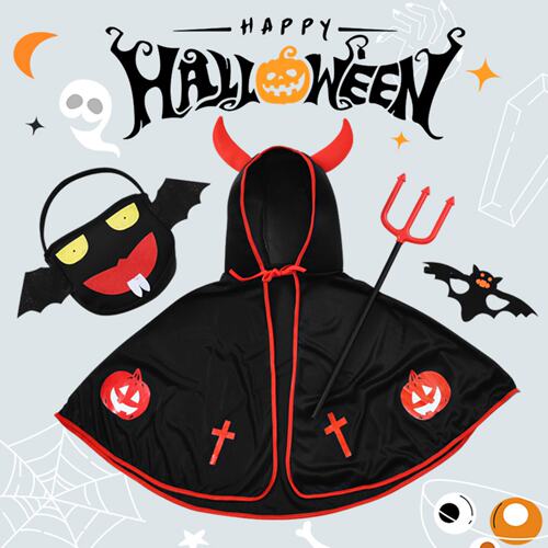 万圣节儿童服装男童披风