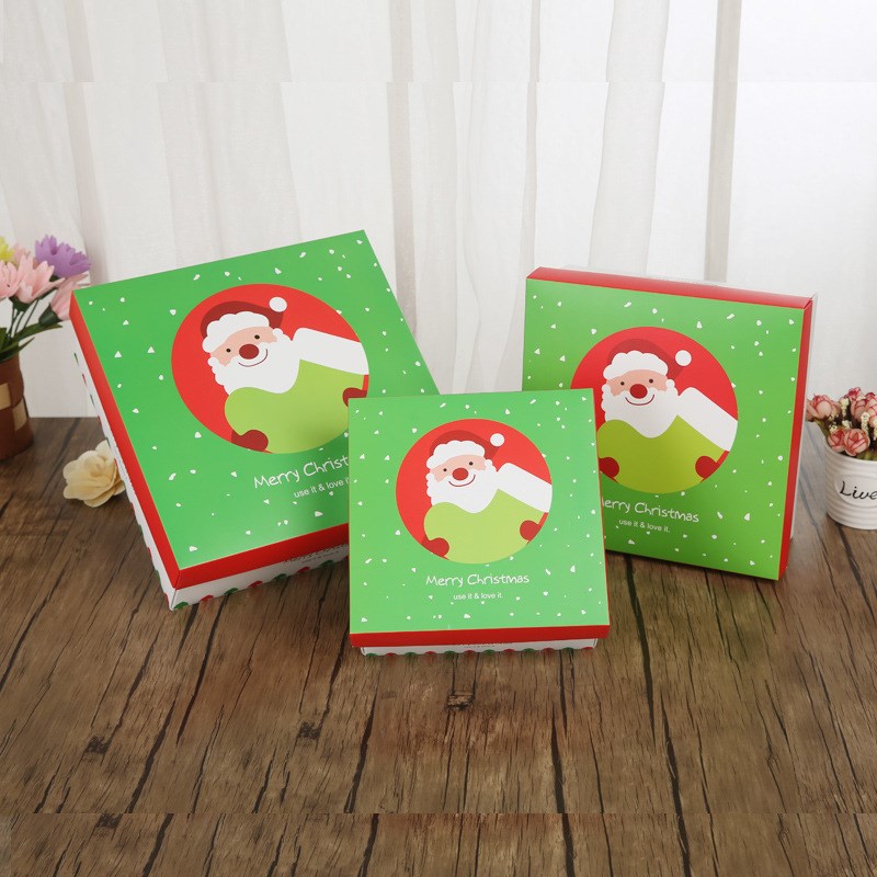 现货圣诞礼盒圣诞节糖果礼品盒包装盒纸盒平安夜礼物盒S807小号