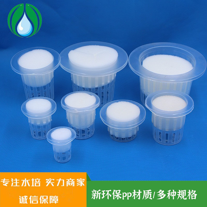 厂家直销塑料种植杯水耕水培蔬菜定植篮无土栽培固根器白色定植篮