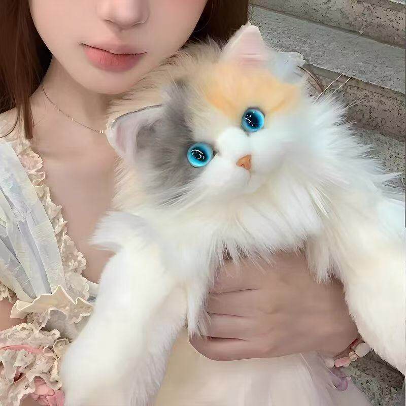 仿真猫咪背包双肩包小猫咪玩偶公仔毛绒玩具包送女孩儿童生日礼物