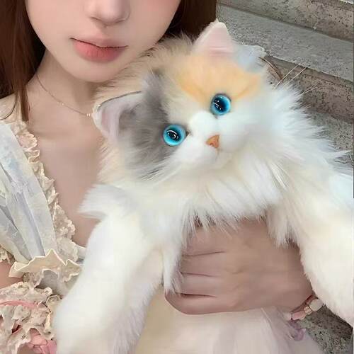 仿真猫咪背包双肩包小猫咪玩偶公仔毛绒玩具包送女孩儿童生日礼物