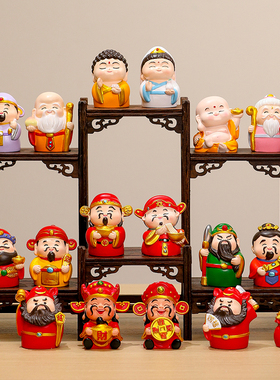 福喜小神仙各路财神爷祝福小摆件