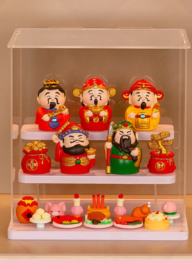 福喜五路财神爷家居办公桌面摆件