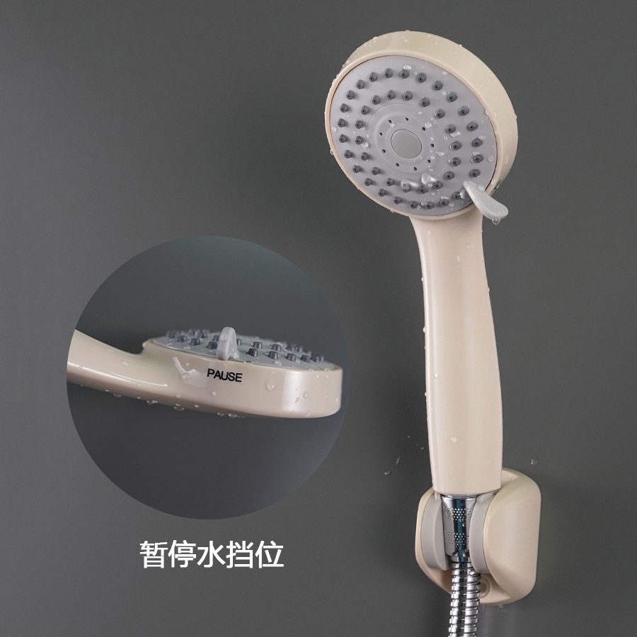 厦门花洒三功能增压手持花洒浴室房车高压淋浴花洒喷头套装暂停