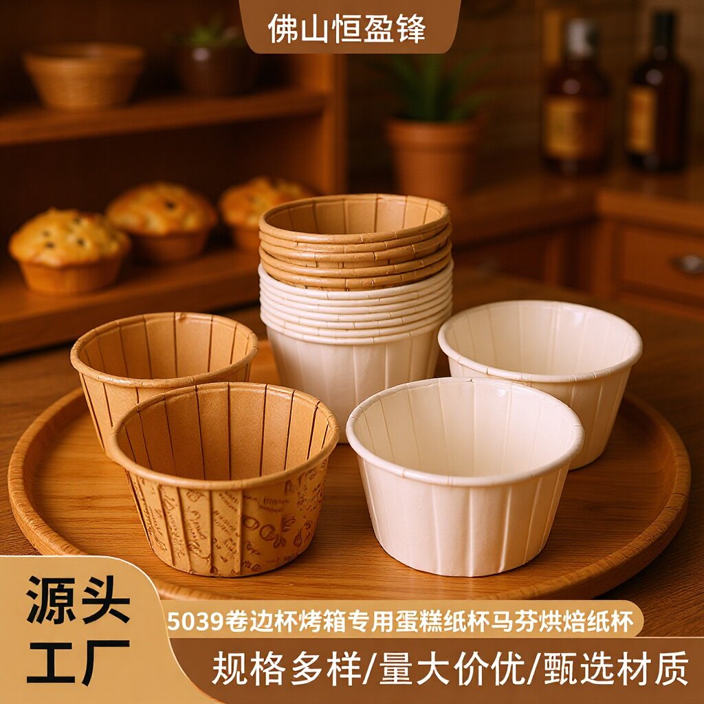 蛋糕纸杯麦芬烘焙具耐烤马芬纸杯子牛皮防油纸杯纸托空气炸锅用