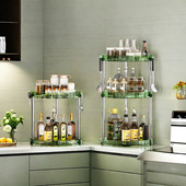 厨房置物架多功能调料架墙角多层百货大全货源厨房收纳架一件