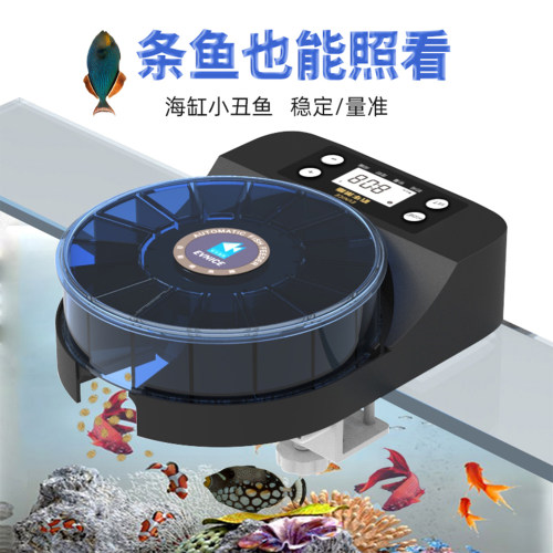 定量观赏虾粉末小颗粒自动喂食器