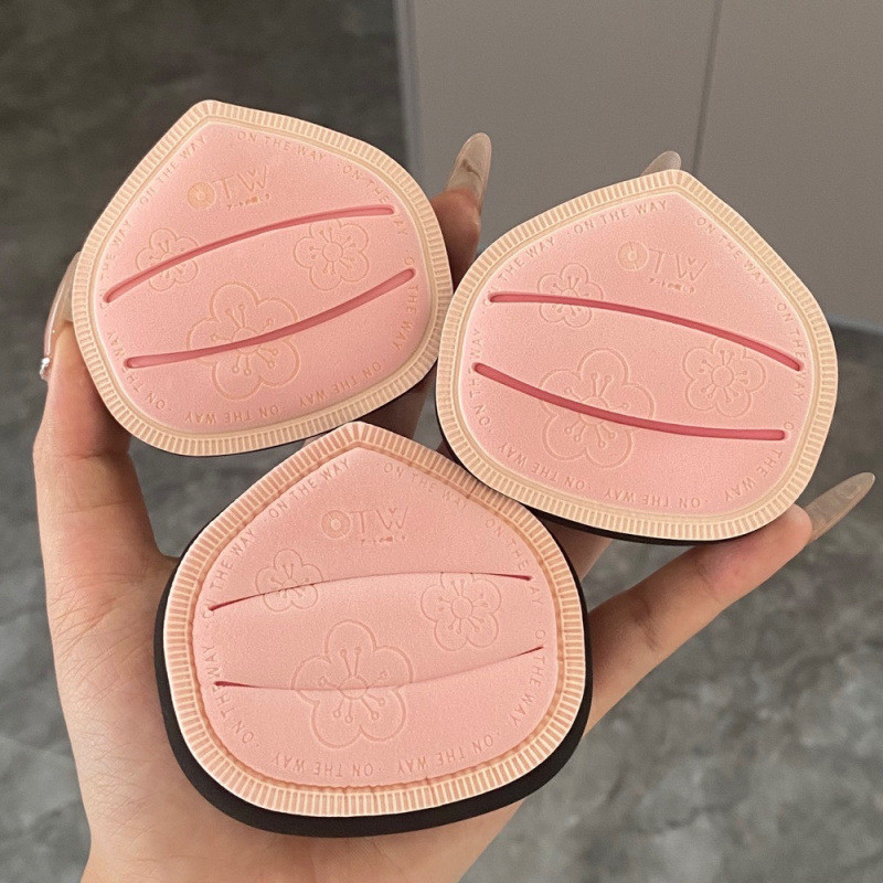 可爱屁桃棉花糖粉扑泡水变大干湿两用超软不易吃粉粉底液专用