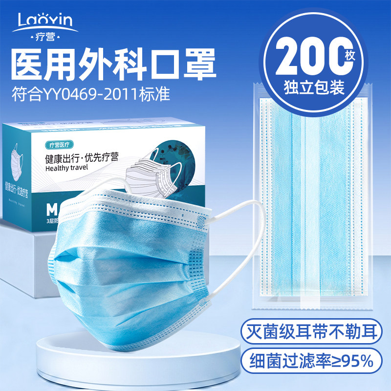 医疗一次性医用外科口罩防尘儿童成人高颜值过敏性鼻炎2026新款 - 实物图