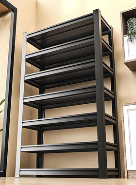 仓储货架置物架多层落地家用储藏室杂物收纳架商用阳台钢制展示架