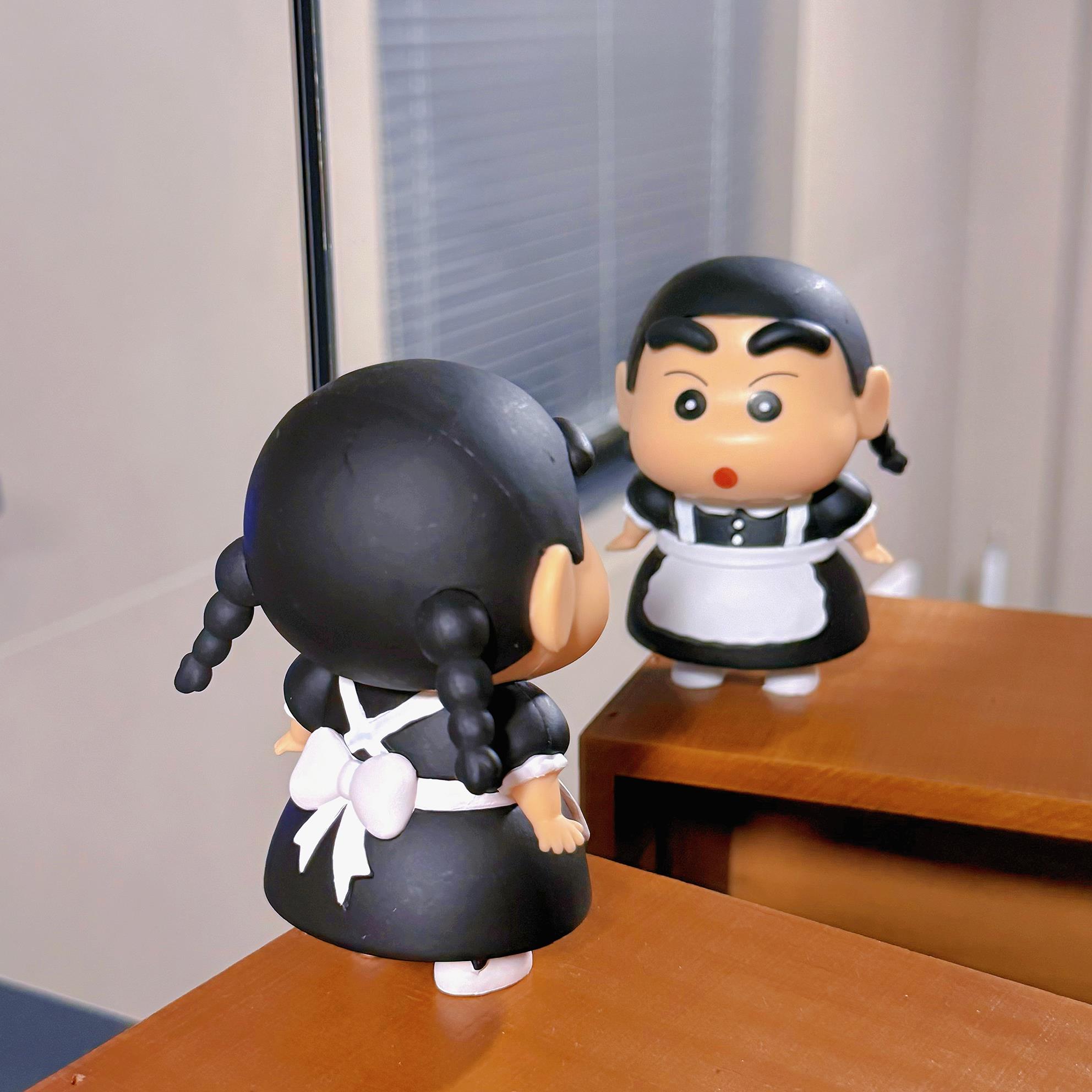 “小新cos女仆”俏皮可爱桌面摆件治愈节日生日礼物摆件礼物女