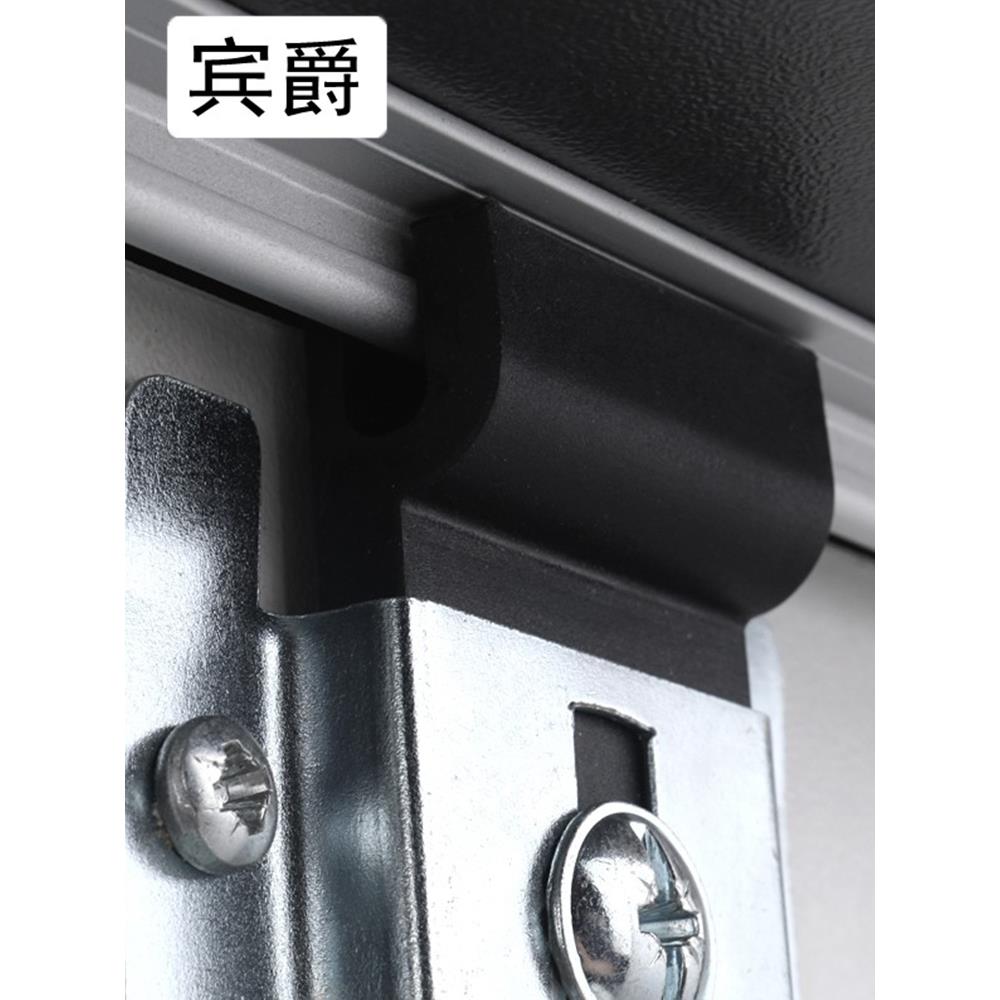 宾爵免开槽T型侧装衣柜移门轮上下轨橱柜趟门轮吊滑轨推拉门轨道