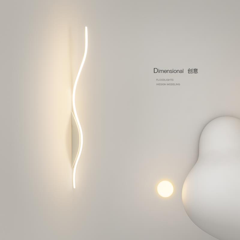 简约现代创意led壁灯卧室床头灯极简客厅灯背景墙灯楼梯过道灯具