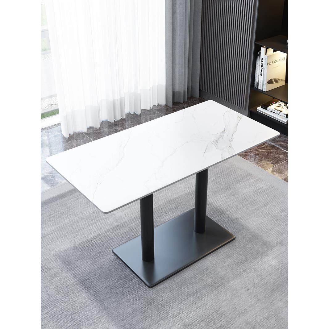 食堂餐厅酒吧餐桌咖啡厅休闲桌椅奶茶店饭店面馆岩板桌子长方形,住宅家具,岩板餐桌,淘宝优惠券,粉丝福利购,淘宝优惠卷