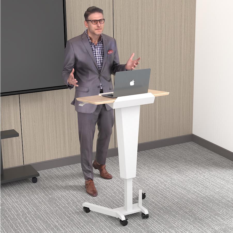 升降演讲台发言台简约现代教室培训接待台导购台咨客台前台主持台