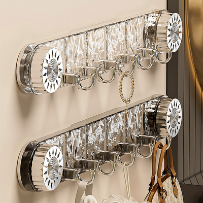 浴室吸盘联排挂钩强力