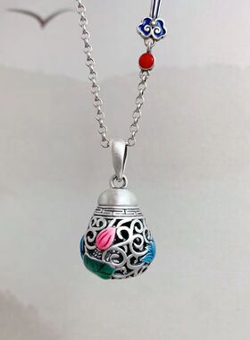 S925银福瓜香囊可打开扩香吊坠