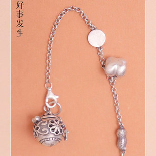【好事发生】s925银镂空随身佩戴香囊球手链香熏香丸精油无火扩香