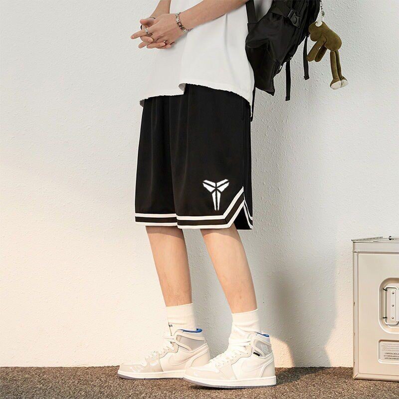 篮球短裤男夏季宽松百搭休闲运动五分裤潮牌男生美式大码薄款裤子