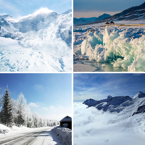 冰雪道路雪地直播背景布3d立体背景墙冬天布置高级感拍视频段子氛围感自然风景羽绒服厚衣服直播背景布场景