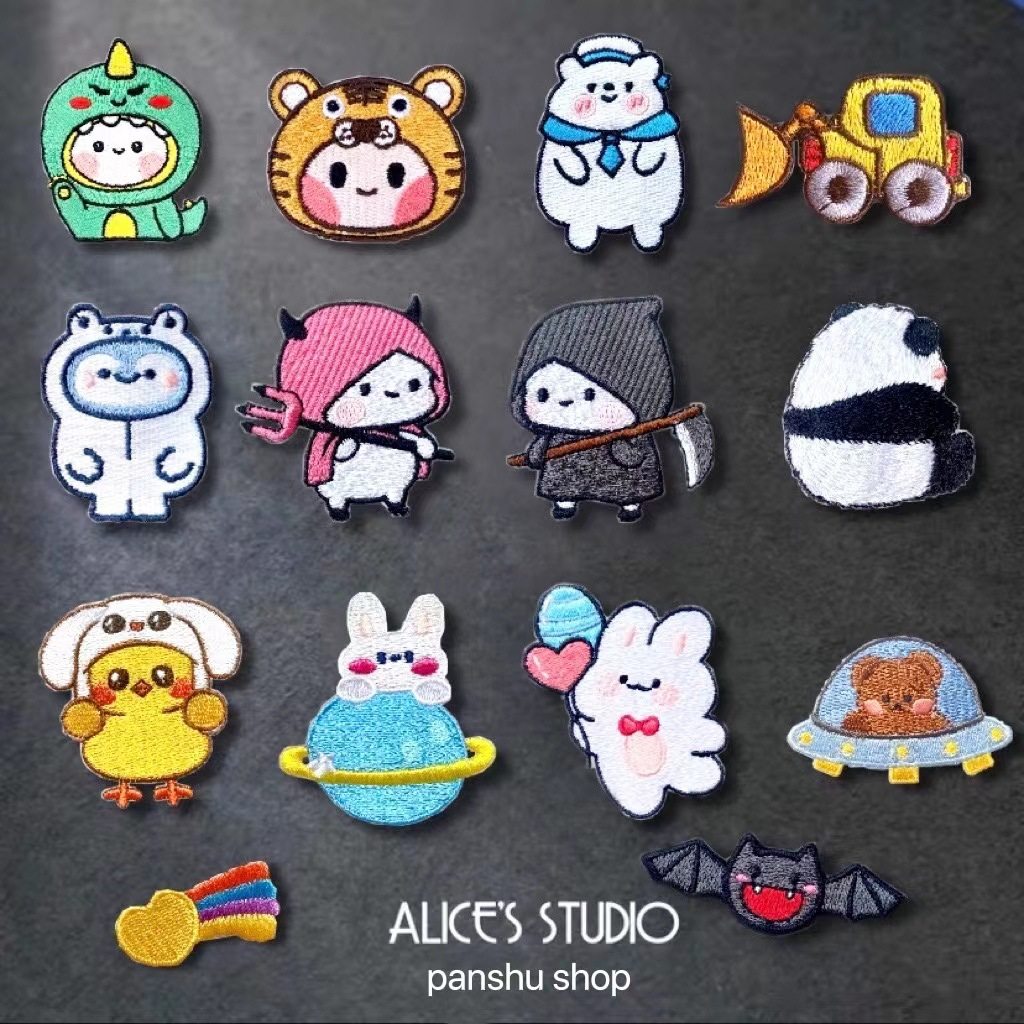 时尚可爱卡通自粘布贴衣服鞋子补丁贴刺绣羽绒服包包修补装饰,居家布艺,布贴,淘宝优惠券,粉丝福利购,淘宝优惠卷