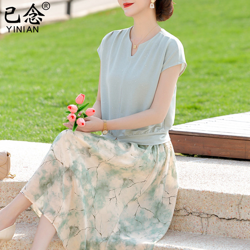母亲节妈妈夏装高级感半