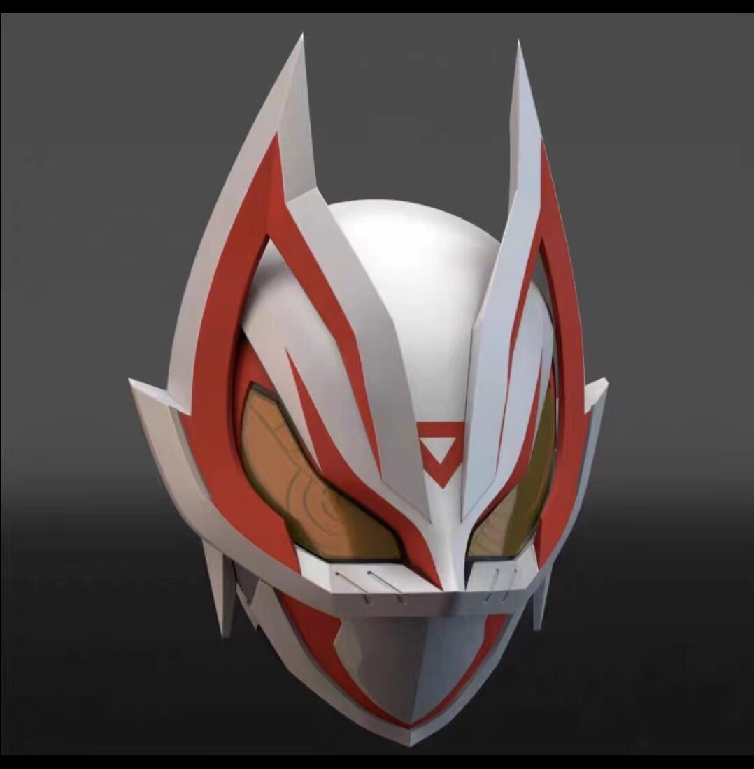 定制假面骑士极狐头盔geast 九尾狐 黑狐 MK2发光头套面具cos面罩