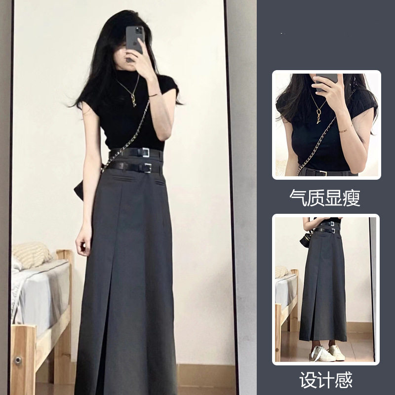 奶系穿搭夏季女装盐系轻熟高级感法式桔梗韩剧小香风连衣裙子套装