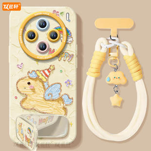 油画小马适用vivox100手机壳vivox100pro新款系列保护套vivo叉x100s全包马年硅胶x100spro外壳ultra简约后壳